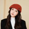 Japanese Reversible Woolen Beret for Women Versatile Niche Ins Style Warm Forward Hat Fashionable Travel Hat