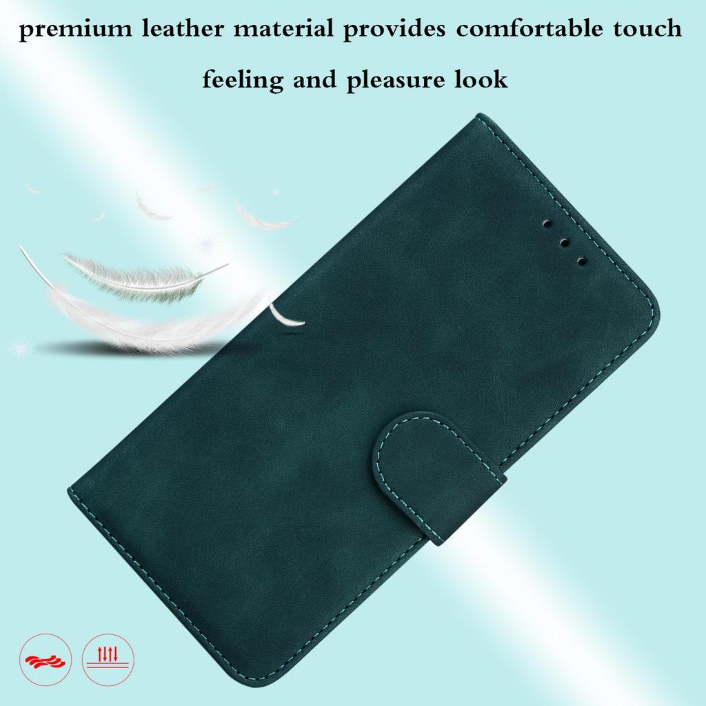 Сплошной цвет кожи кожаный чехол-кошелек для телефона подставка для книги для iPhone 14 Samsung Xiaomi Google Google Женщины Мужчины Гнездо для зеленой карты Магнитный противоударный откидной чехол
