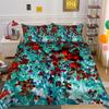 3D комплект постельного белья с цветами, пододеяльник с изображением моря, 2/3, ткань из микрофибры, AU180 * 210, полный размер, мягкое и легко чистящееся украшение для дома