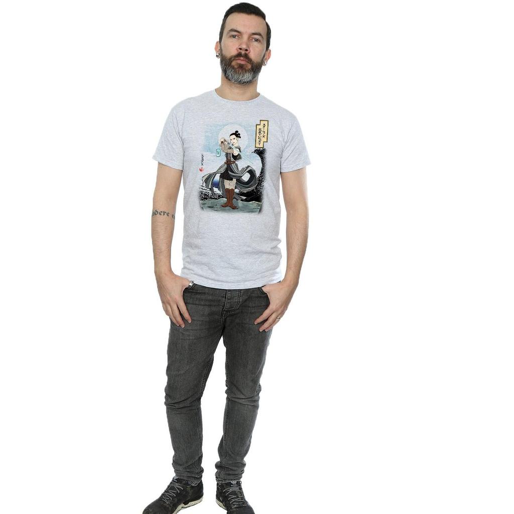 Star Wars Mens The Last Jedi Japanese Rey T-Shirt