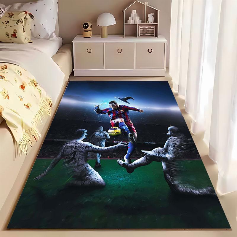 Soccer Player Fantasy Artwork suitable as a non-slip mat for the living room or bedroom sofa
