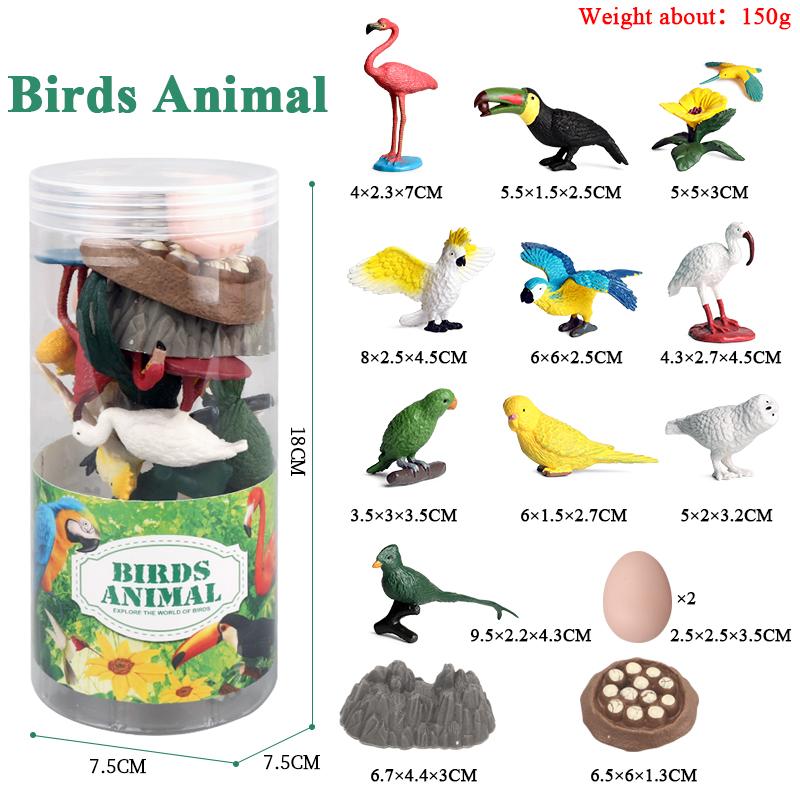 Oenux Набор миниатюрных животных Дикая морская жизнь Ферма Динозавр Игрушка Фигурка Модель Фигурки Зоопарк Милый Образование Детская игрушка Подарок