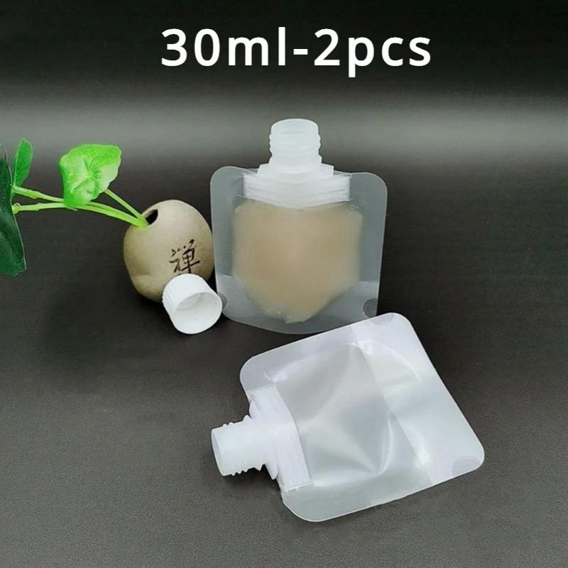 2pcs Lotion Dispenser Bag Travel Reusable Leakproof Refillable Bags Shampoo Liquid Cosmetic Packaging Storage Container