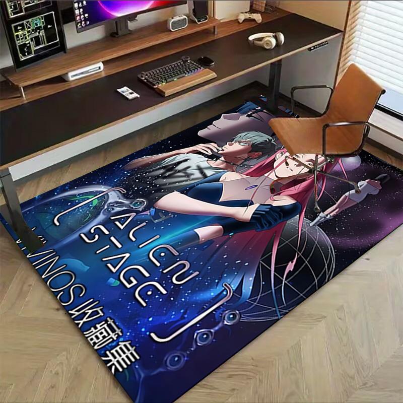 1pc Alien Stage Vivinos Collection Carpet for Playroom Bedroom Living Room Sofa Home Decor,kids Game Area Rug Non-slip Floor Mat Y73024