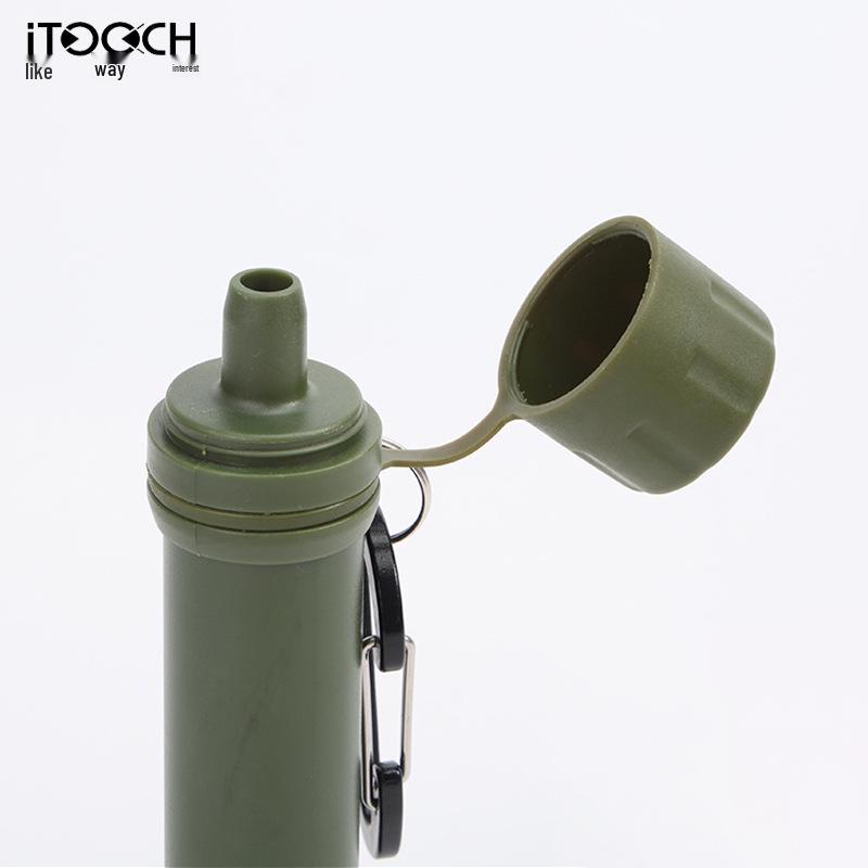 Portable Outdoor Camping Water Purifier Straw for Emergency Survival and Direct Drinking
