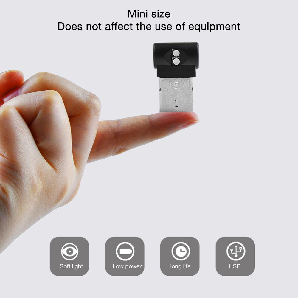 7-цветный мини-светодиодный USB-автомобильный фонарь, декоративная лампа для автомобильного освещения, аварийное освещение, автомобильный аксессуар