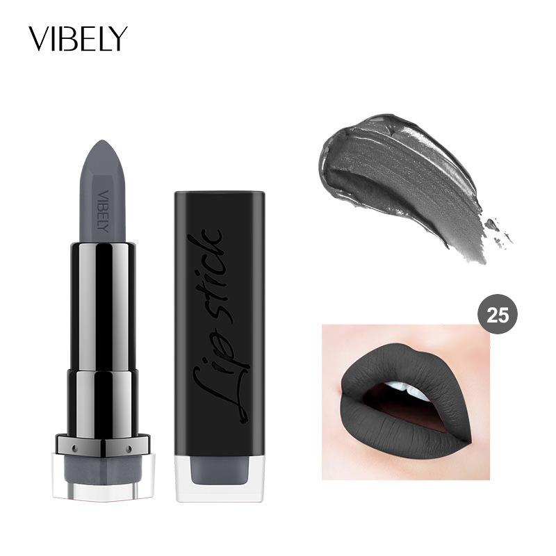 VIBELY Matte Lipstick Long Lasting Waterproof Transfer Proof Moisturizing Nourishing Lipstick 29 Shades
