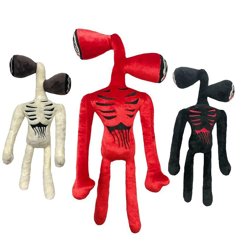 15.7 Inch Siren Head Plush Toy Soft Black And White Horror Stuffed Doll For Kids