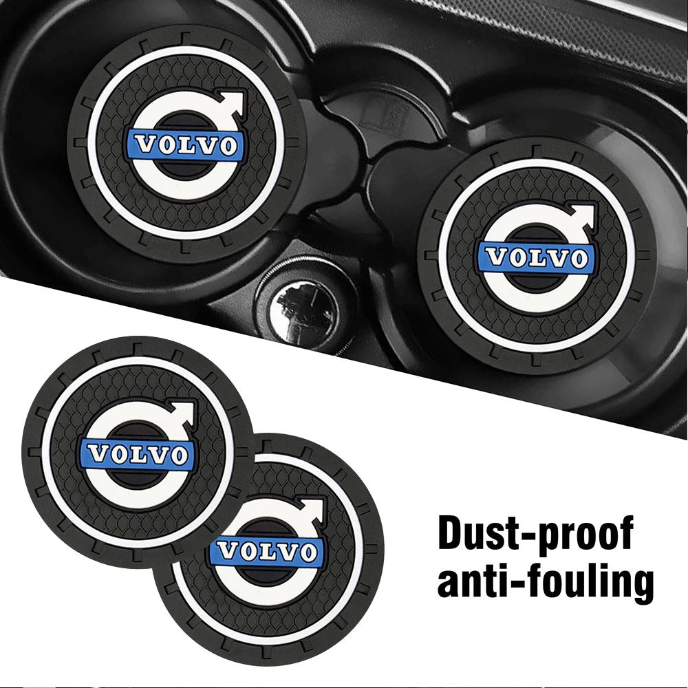 1/2 шт. для Volvo XC60 V60 S60 V40 V50 S40 S80 C30 XC40 XC70 V90 Автомобильная противоскользящая подставка Силиконовая подставка под стакан Держатель для стакана Антискользящий коврик