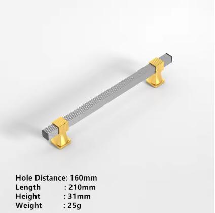 12 Pcs Two-color Stitching European Wardrobe Cabinet Door Handles Kitchen Cupboard Door Pulls Drawer Knobs Furniture Hardware