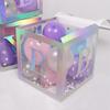 Laser Baby Box Colorful Transparent Baby Letter Box Baby Shower Decorations Girl Babyshower 1st First Birthday Girl Party Decor