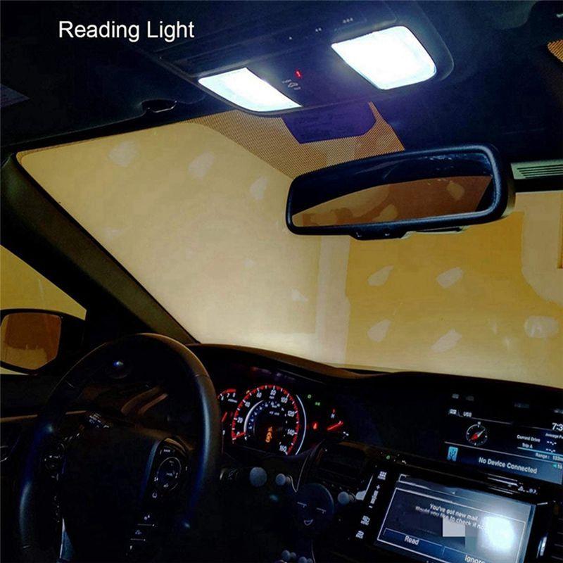SXR-40Pcs 6000K Canbus T10 168 194 W5W Dome License Side Marker LED Light Bulb White