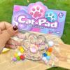 Pearl Squeeze Cat Paw Прозрачная кошачья лапка Щипковая игрушка Забавная кошачья лапка Медленный отскок Игрушка для детей