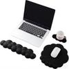 Levieny Keyboard Wrist Rest with 2025 Latest Honeycomb Cloud Hand Wrist Ergonomic Design with for Includes Stress Mouse and Cup Mat Cloud-Shaped