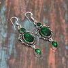 Удивительные ювелирные серьги ручной работы из хромдиопсида, драгоценного камня 925 пробы из стерлингового серебра