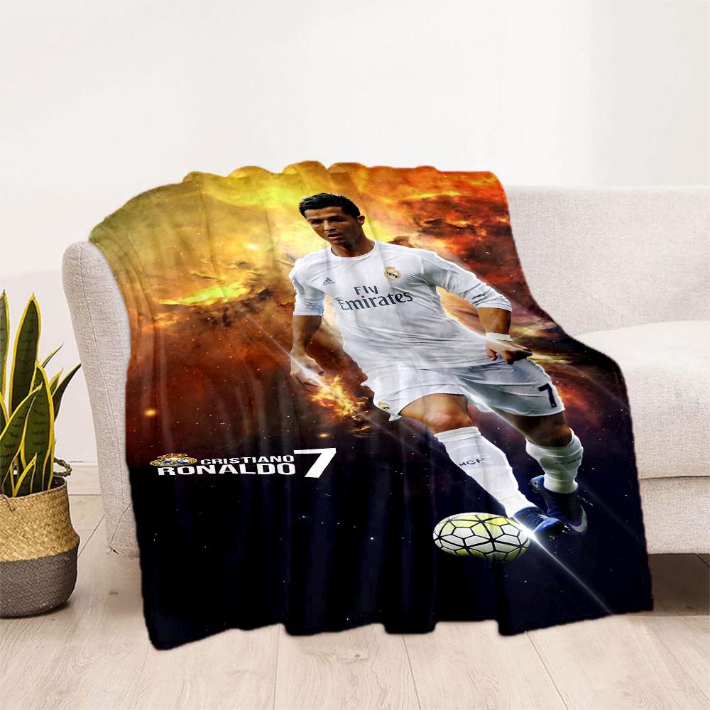 Ronaldo's Champion's Glory Celebration Blanket Comfortable Great for Picnics Seaside Office Chair for All Occasions Modern Gift for Travel Home Birthd