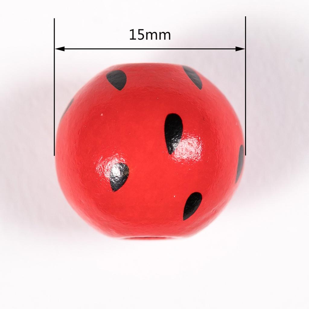 Креативные ювелирные изделия аксессуары ожерелье круглый брелок свободные разделительные бусины 5 шт заколка для волос 16 мм зеленый красный DIY для браслетов веревка для волос деревянная