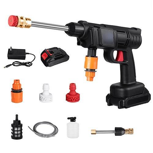 2000 Вт 90 бар портативная беспроводная автомойка под давлением автомойка высокого давления водяные пистолеты очиститель регулируемая насадка