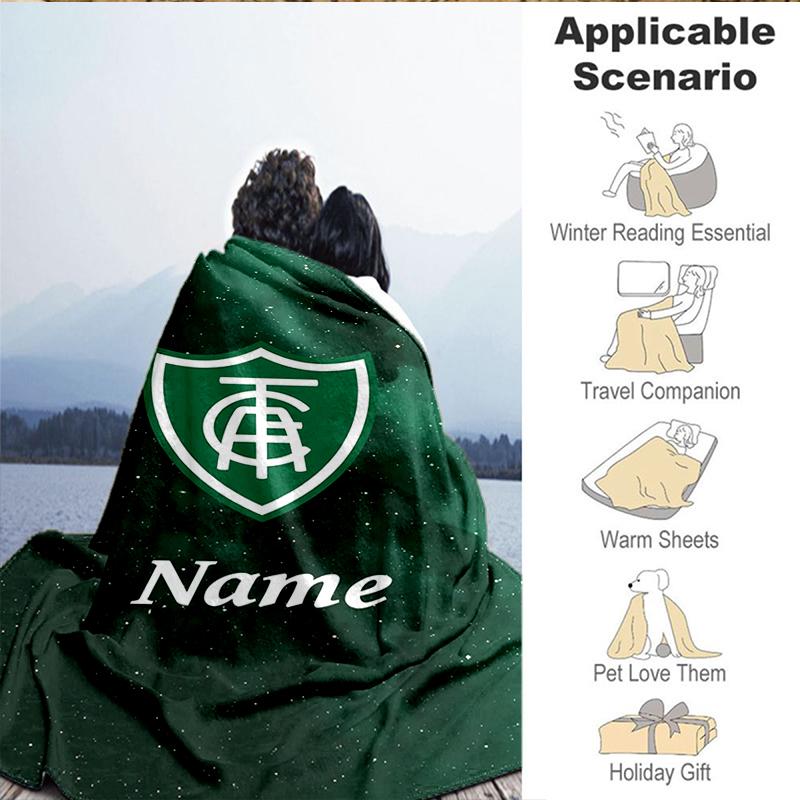 Custom Name Galactic Shield Emblem Blanket Lightweight Ideal Bedding Blanket Perfect for Travel, Camping, Living Rooms, Sofas, Christmas gift