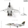 NUOTIE 1/100 F-14 Tomcat Металлическая модель истребителя - Готовый продукт - Военно-морские силы США VF-84 Jolly Rogers Истребитель Литой металлический самолет Военная модель для демонстрации