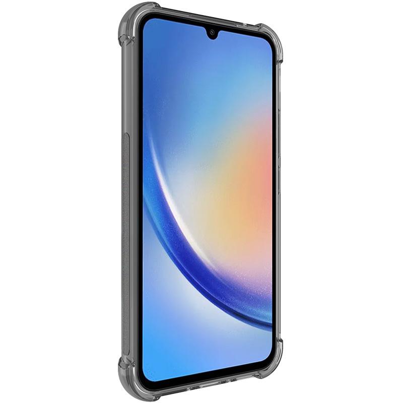 IMAK Для Samsung Galaxy A34 5G Прозрачная противоударная задняя крышка-бампер из ТПУ