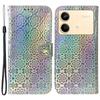 For Xiaomi Redmi Note 13R Pro 5G PU Leather Phone Case Dazzling Flower Pattern Mobile Phone Cover