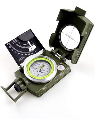 AOFAR AF-4074 Компас с уклономером, Высокоточный портативный компас военного качества, Идеально подходит для геологических работ, Скаутов, Альпинизма,