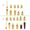 1 Set Premium Valve-Adapter Bike Tire Pump Inflator Nozzle Needle Adapters Kit Inflation Device Accessories for Air Compressor