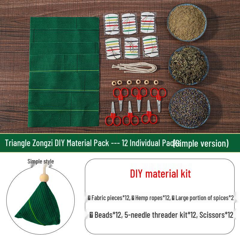 Handmade Dragon Boat Festival Sachets: Lavender & Mugwort Mosquito Repellent in Ancient Hanfu Style for Kids