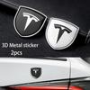 2 шт. 3D Металлическая наклейка-декор на окно багажника автомобиля Для Model S 3 Y 2012-2023 2013 2016 2017 2020 2021 2022 Аксессуары