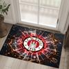 FC St. Pauli Football Design Crystal Velvet Carpet Cozy Non?Slip Printed Rug For Bedroom Living Room Entrance