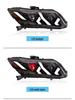 Honda Civic 9th Gen (2012-2015) LED Headlight Assembly: Dynamic DRL & Sequential Turn Signals