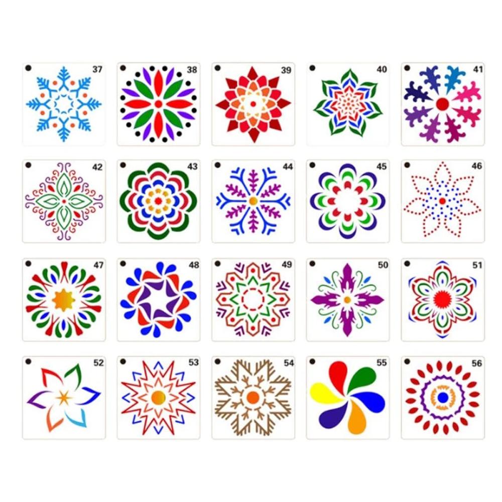 Stencils Card Making Scrapbooking Craft DIY Drawing Tool Painting Stencils Mandala Pattern Hollow