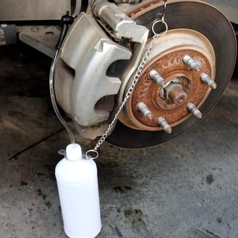 1 л Ручной насос для прокачки тормозов, Профессиональный комплект для прокачки тормозов для одного человека для большинства бачков тормозных цилиндров