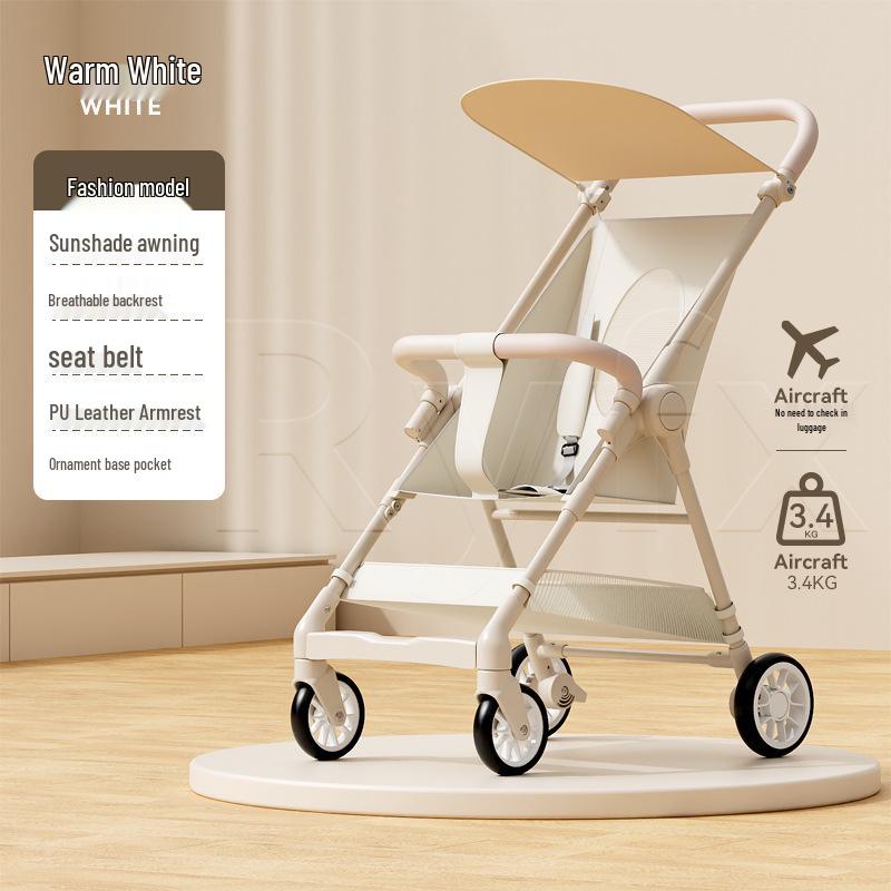 Compact Foldable Baby Stroller: Lightweight and Travel-Friendly, Carry-On Compatible