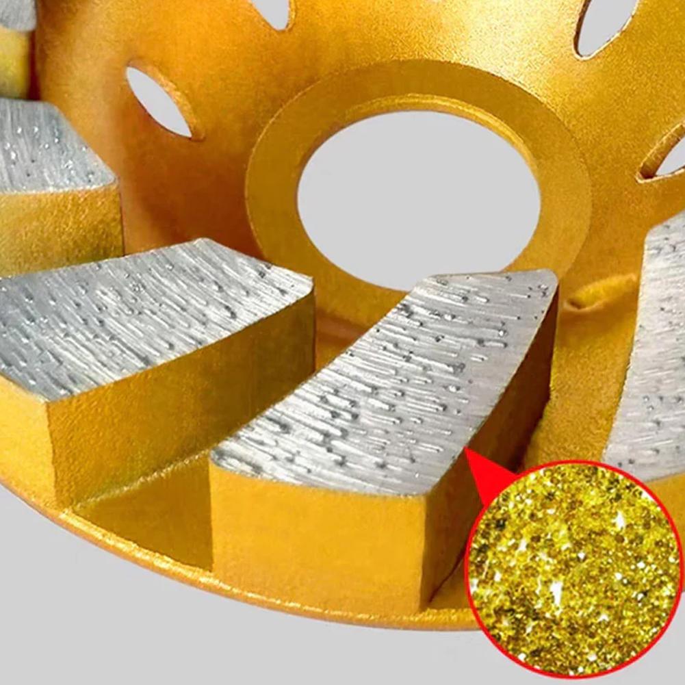 4-дюймовый алмазный шлифовальный круг для бетона Turbo, 12-дюймовая мощность для угловой тяжелой шлифовальной машины M6O7