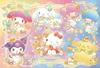 Beverly Jigsaw Sanrio Sparkling Snack Time Made In 1000-Piece Puzzle, Characters, (49x72cm), Japan, 1000-125
