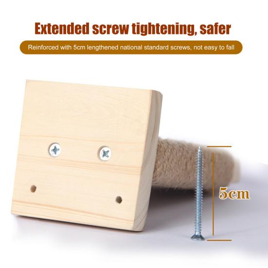 Лестницы для кошек, по которым можно подняться в клетку, покрытые сизалем и пенькой, когтеточки для домашних животных, насест для мебели, полка для клетки, лестница с установочными винтами