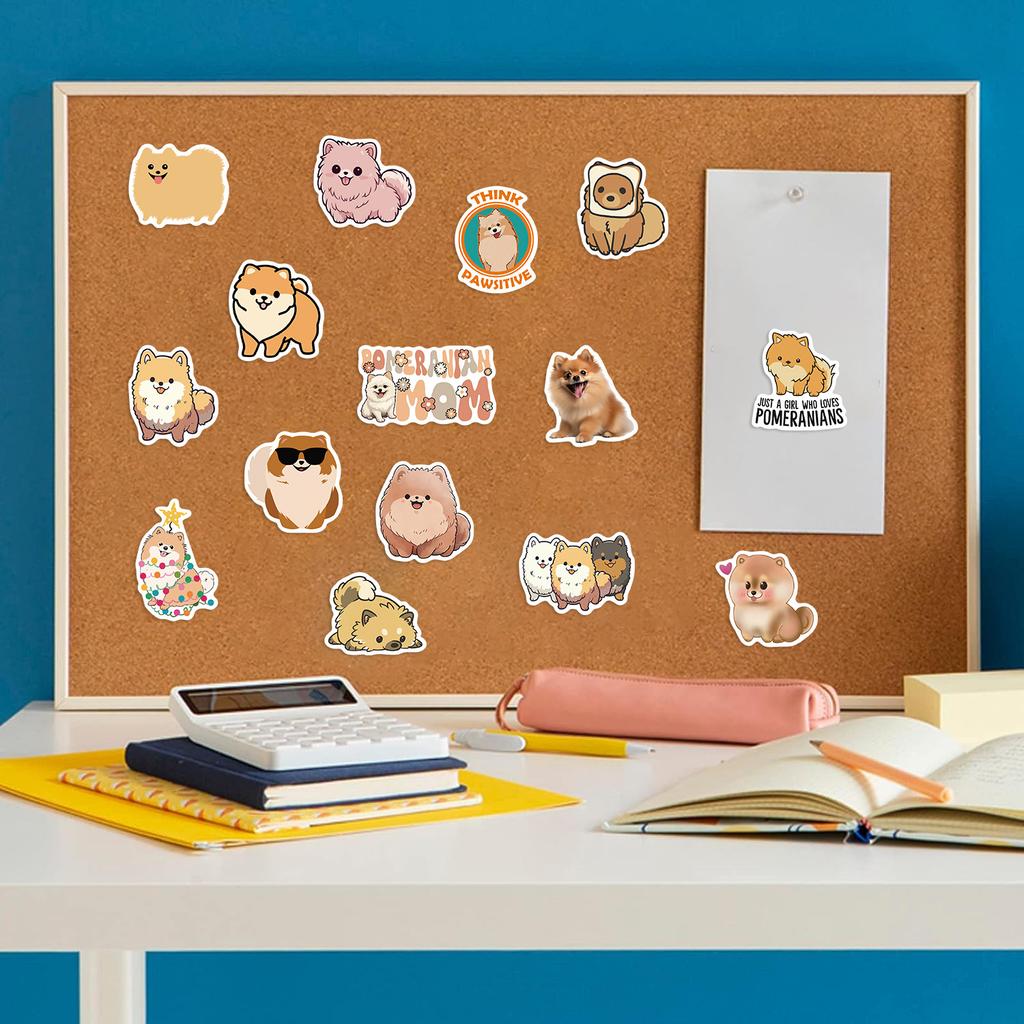 50 Cartoon Animal Pomei Stickers Decorative Notebook Suitcase DIY Waterproof Stickers