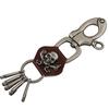Retro Leather Keychain Leather Pants Skeleton Chain Key Pendant Punk Leather Key Chain