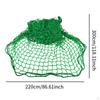 Cargo Net Mesh Organizer 86.61 X 118.11 Inch Green Nylon Trip Luggage Universal Heavy Duty for