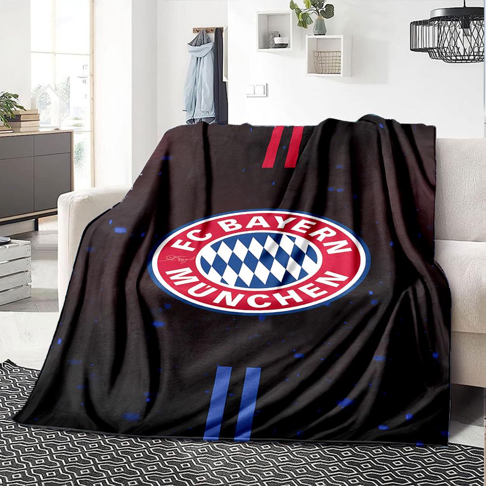 Fc Bayern Munich Logo Blanket Durable Comfort Perfect for Bed Livingroom Couch Four Seasons Universal Modern Best Holiday Gift for Friends Family