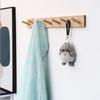 Wall Mounted Hanger Room Hooks Key Hallway Storage Holders Practical Decoration Nordic Bamboo Door Clothes Hats Robe Back Rack