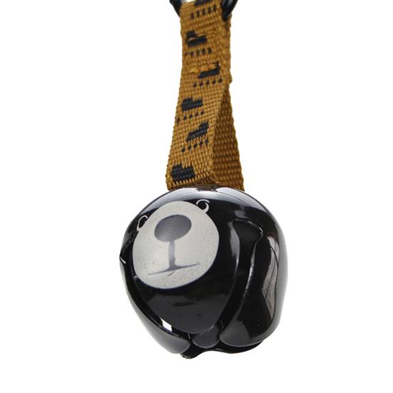 Camping Black Bear Hanging Bell with Carabiner Loud Heavy Duty Outdoor Backpacking Hiking Backpack Belt Hanging Wind Chime Decoration