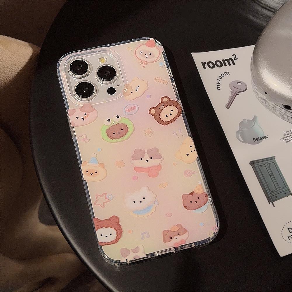 Милый полноэкранный чехол для телефона с изображением животных, совместимый и подходящий для iPhone15 14 13/12promax