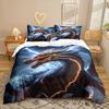 Animation Series 3D Digital Printing Three-Piece Bedding Kit Bed Sheet Quilt Cover