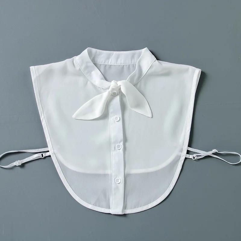 Formal False Collar Women Embroidery Faux Col Half Shirt Blouse Fake Collars Sweater Shirt Detachable Collars Accessories