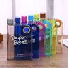 Travel Transparent Sports Flat Water Bottle Juice Cup Drink Bottle Plastic