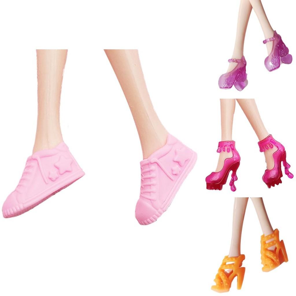 30 см Кукла Леле Барби Туфли на высоком каблуке Черные сандалии Игрушка для ролевых игр Аксессуары для девочек