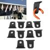 10PCS Organizer Clip Black Awning Hooks Hanger Hook RV Clothes Hanger RV Awning Hooks Clothes Hanger Organizer Tent Use